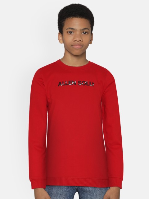 

Allen Solly Junior Boys Red Printed Sweatshirt
