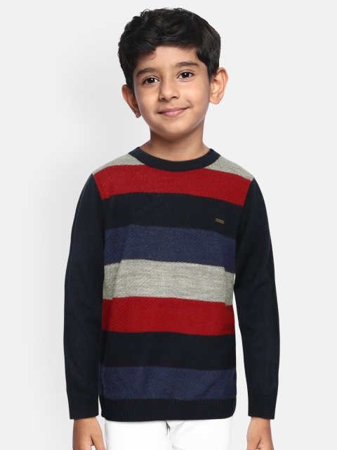 

Allen Solly Junior Boys Multicoloured Colourblocked Pullover Sweater, Multi