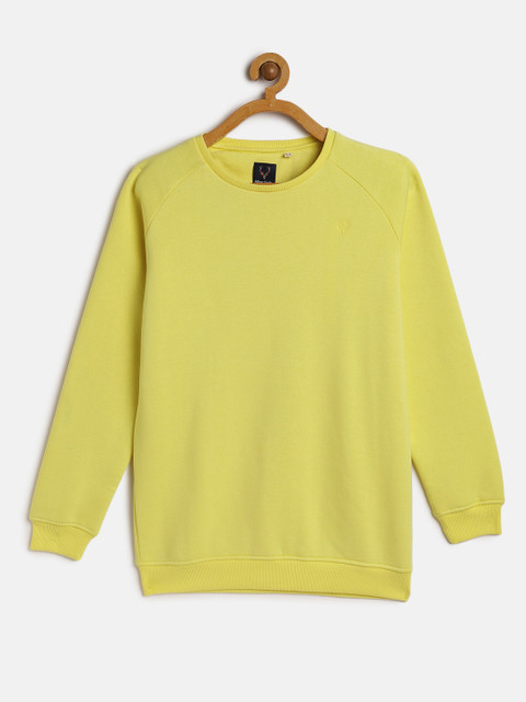 

Allen Solly Junior Girls Yellow Solid Sweatshirt