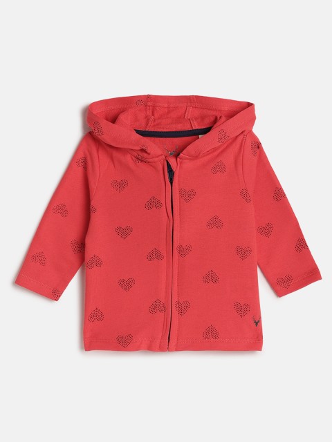 

Allen Solly Junior Girls Red Printed Hooded Sweatshirt