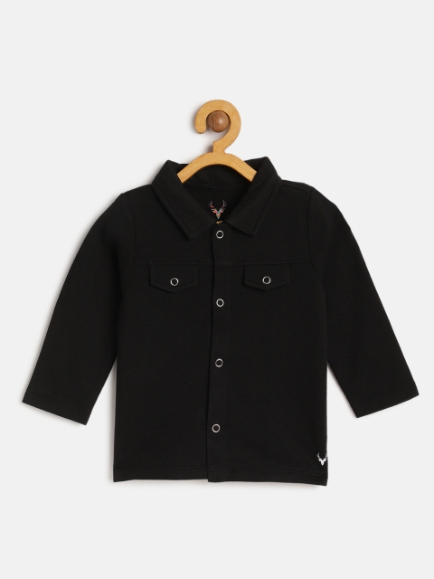 

Allen Solly Junior Boys Black Regular Fit Solid Casual Shirt