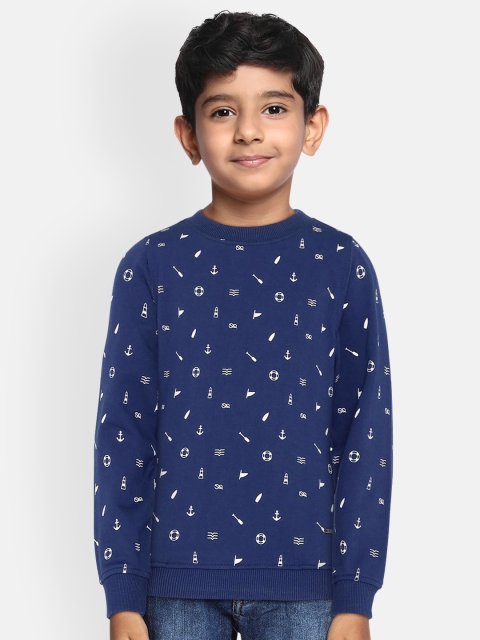 

Allen Solly Junior Boys Navy Blue Printed Sweatshirt