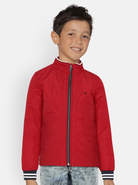 

Allen Solly Junior Boys Red Solid Padded Jacket