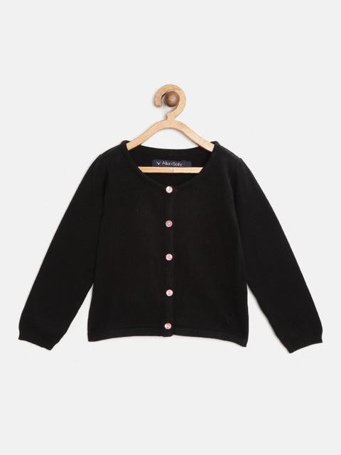 

Allen Solly Junior Girls Black Solid Sweatshirt