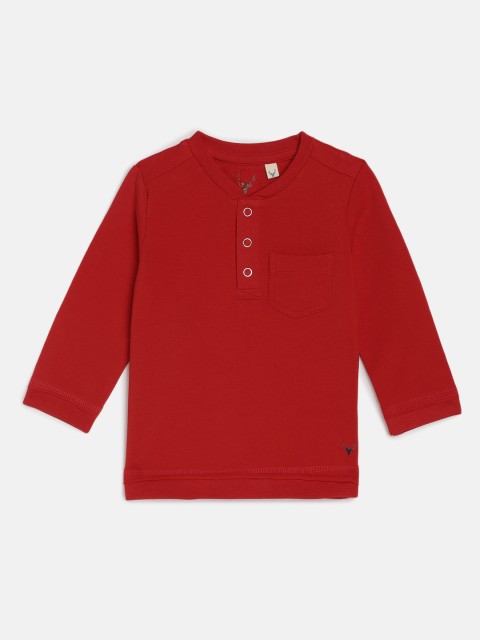 

Allen Solly Junior Infant Boys Red Solid Sweatshirt