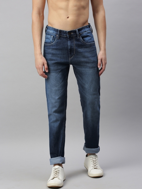 

HERE&NOW Men Blue Slim Fit Mid-Rise Clean Look Stretchable Jeans