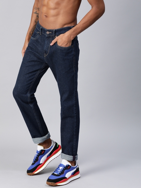 

HERE&NOW Men Blue Slim Fit Mid-Rise Clean Look Stretchable Jeans