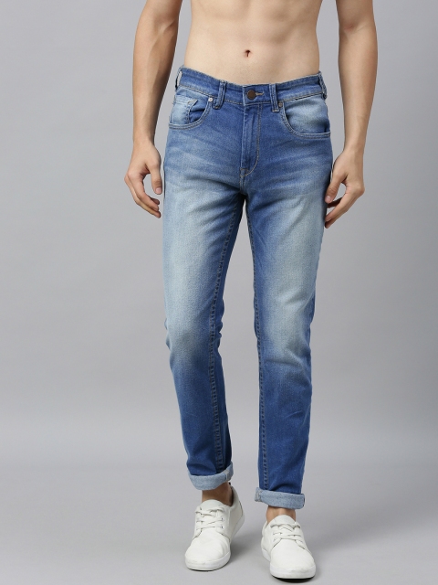 

HERE&NOW Men Blue Slim Fit Mid-Rise Clean Look Jeans