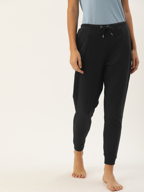 

DressBerry Women Black Solid Regular Fit Lounge Pants