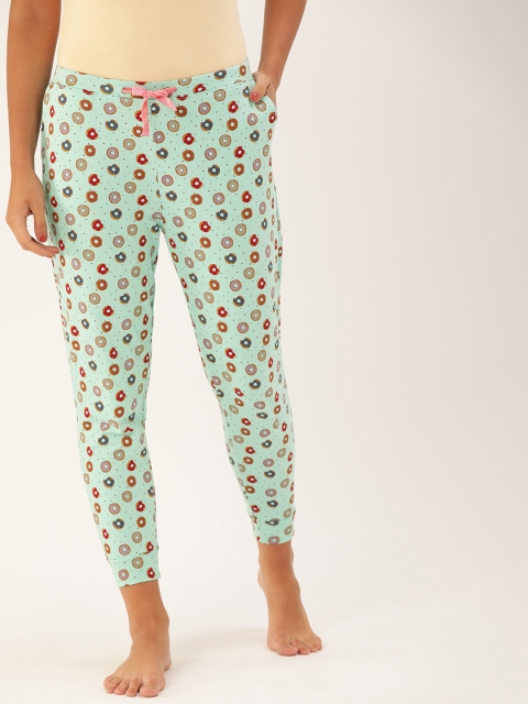 

DressBerry Women Blue Conversational Printed Cropped Lounge Pants