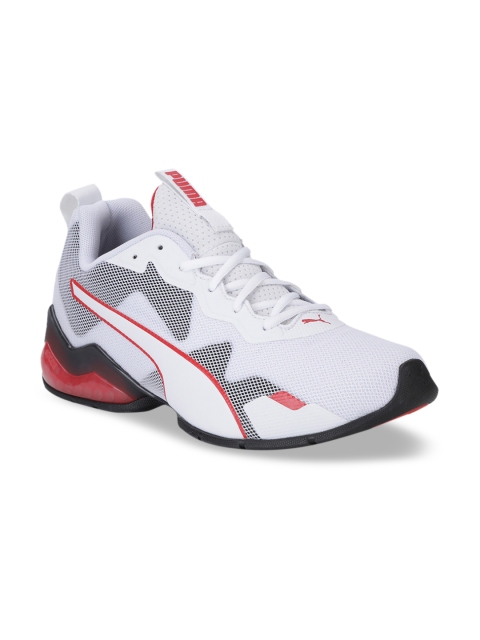 

Puma Men White Mesh Cell Valiant Running Shoes