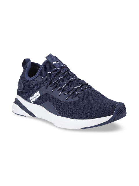 

Puma Men Navy Blue Textile Softride Rift Knit Running Shoes