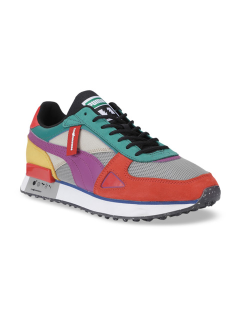

Puma Unisex Multicoloured Colourblocked Future Rider Hf the Hundreds Sneakers, Multi