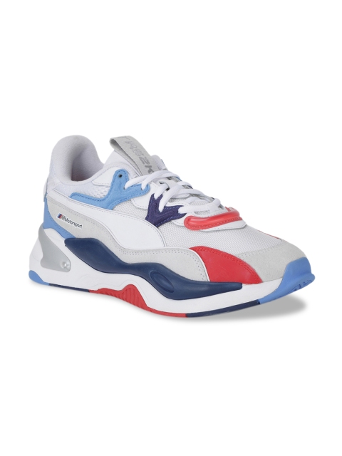 

PUMA Motorsport Men White & Navy Blue Colourblocked BMW MMS RS-2K Sneakers