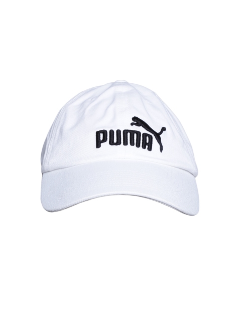 PUMA Unisex White ESS Cap