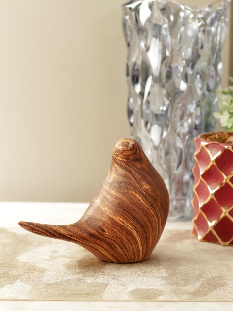 

Living Essence Brown Ceramic Luna Bird Figurine Showpiece
