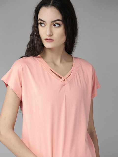 

Roadster Women Pink Solid Top