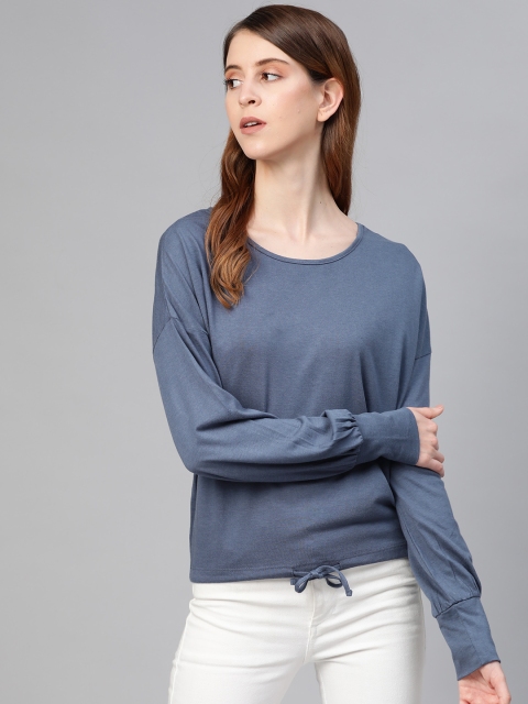 

Roadster Women Blue Solid Top