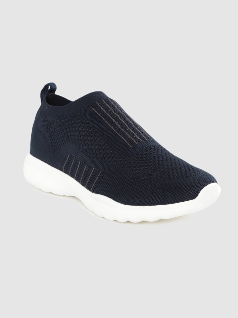 

HRX by Hrithik Roshan Men Navy Blue Woven Design Running Shoes