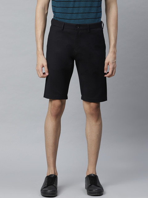 

Allen Solly Sport Men Black Solid Smart Slim Fit Chino Shorts