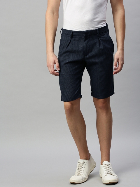 

Allen Solly Sport Men Navy Blue Solid Smart Slim Fit Regular Shorts