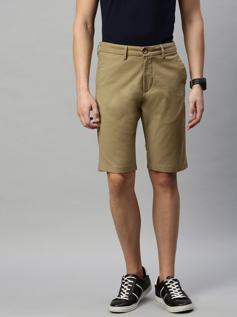 

Allen Solly Sport Men Khaki Solid Custom Fit Regular Shorts