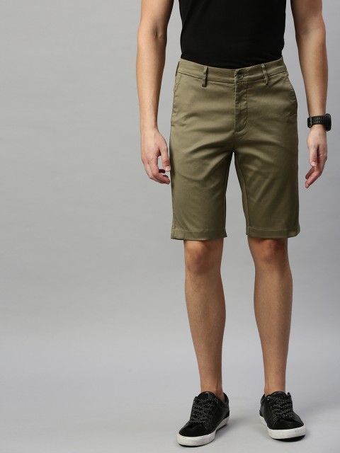 

Allen Solly Sport Men Khaki Solid Custom Fit Regular Shorts