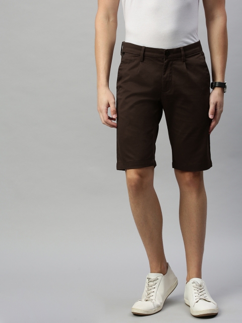 

Allen Solly Sport Men Brown Solid Slim Fit Regular Shorts