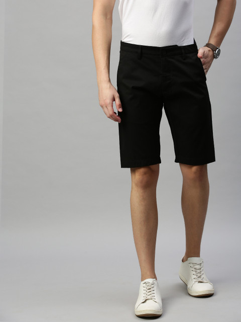 

Allen Solly Sport Men Black Solid Smart Slim Fit Regular Shorts
