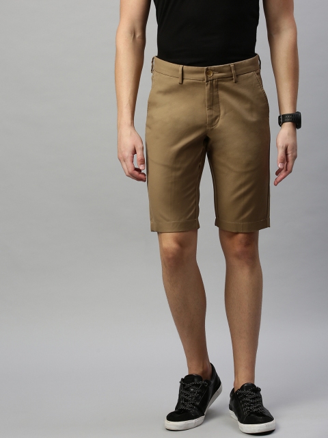 

Allen Solly Sport Men Khaki Solid Smart Slim Fit Regular Shorts