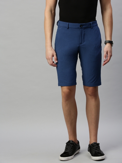 

Allen Solly Sport Men Navy Blue Solid Smart Slim Fit Regular Shorts