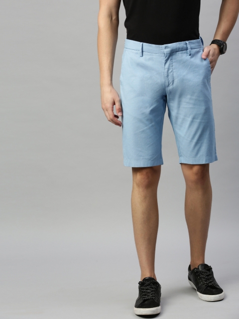 

Allen Solly Sport Men Blue Solid Smart Slim Fit Regular Shorts