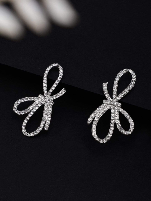 

TOKYO TALKIES Silver Handcrafted Classic Drop Earrings