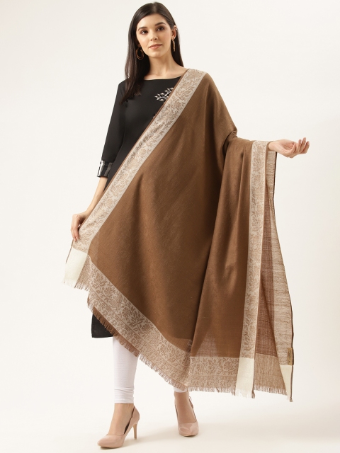 

Monte Carlo Women Brown Solid Shawl