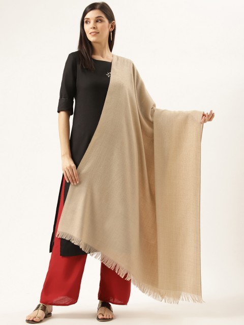 

Monte Carlo Women Beige Solid Shawl