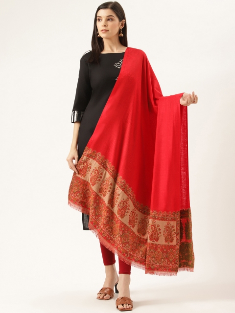 

Monte Carlo Women Red Solid Shawl