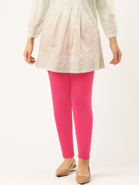 

Monte Carlo Women Pink Solid Leggings