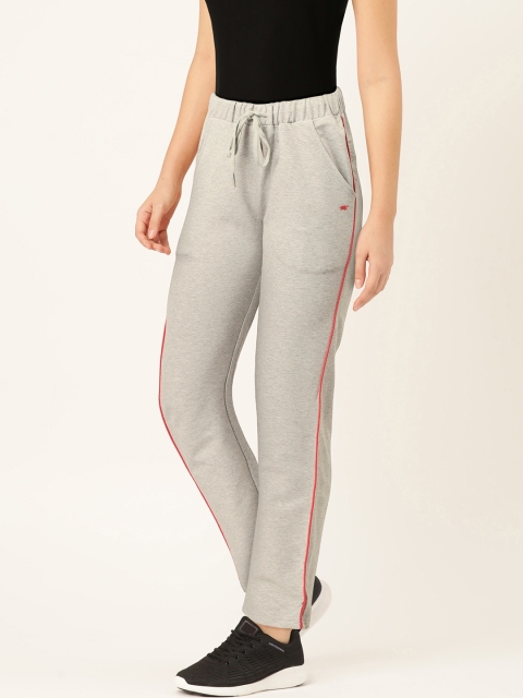 

Monte Carlo Women Grey Melange Solid Track Pants