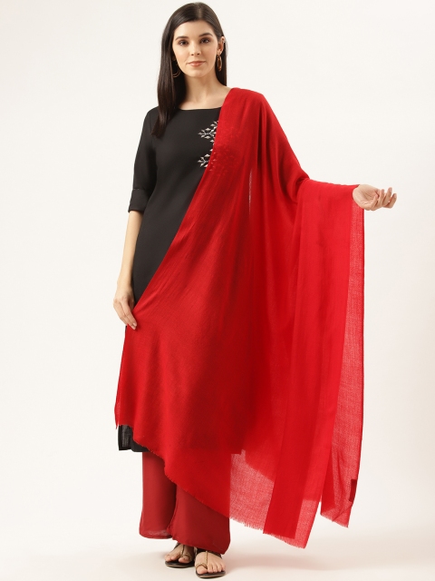 

Monte Carlo Women Solid Shawl, Red