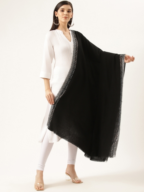 

Monte Carlo Women Black Solid Shawl