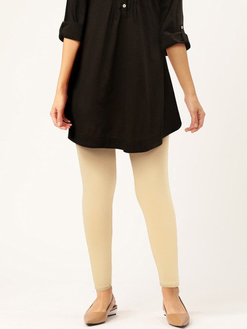 

Monte Carlo Women Beige Solid Leggings