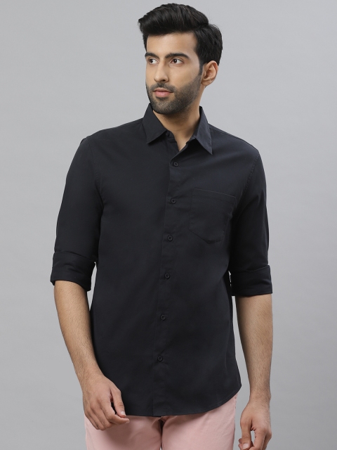 

Bhaane Men Black Regular Fit Solid Casual Shirt