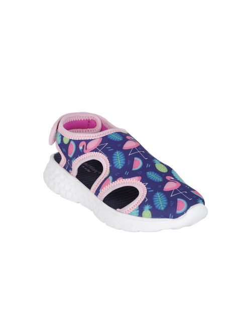 

KazarMax Kids Navy Blue & Pink Shoe-Style Sandals