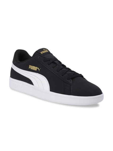 

Puma Unisex Black Leather Sneakers