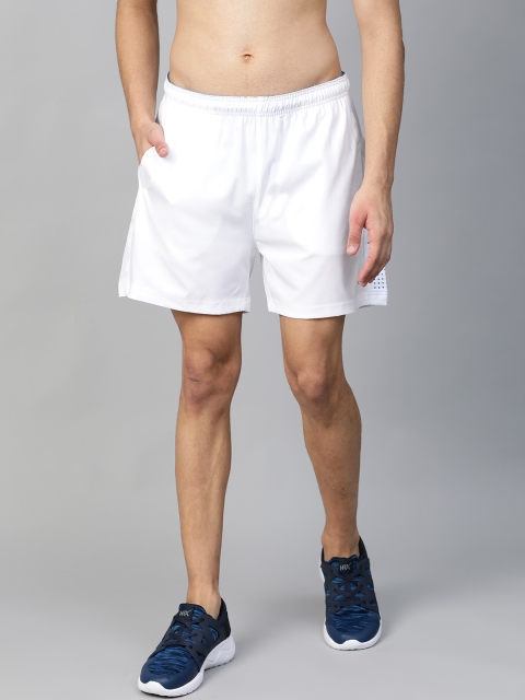 

HRX by Hrithik Roshan Men White Solid Rapid-Dry Running Shorts