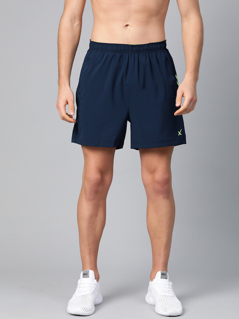 

HRX by Hrithik Roshan Men Navy Solid Rapid-Dry Running Shorts, Navy blue