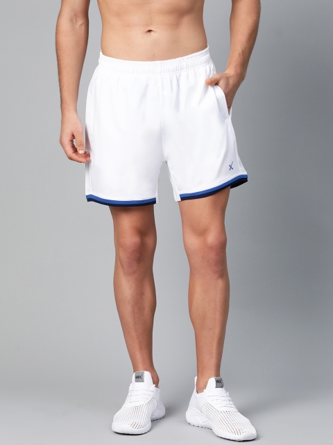 

HRX by Hrithik Roshan Men White Solid Rapid-Dry Running Shorts
