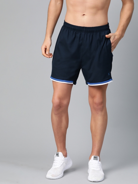 

HRX by Hrithik Roshan Men Navy Solid Rapid-Dry Running Shorts, Navy blue