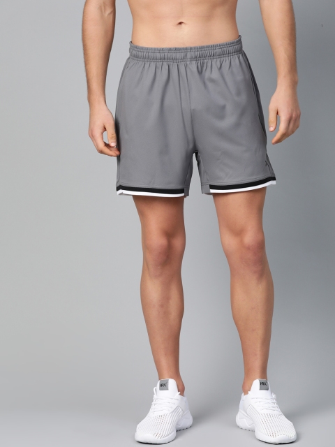 

HRX by Hrithik Roshan Men Steel Grey Solid Rapid-Dry Running Shorts