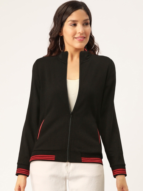 

Monte Carlo Women Black Solid Sweatshirt